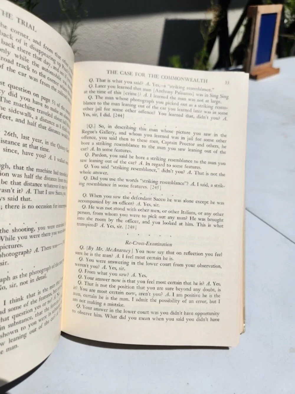 Commonwealth vs. Sacco and Vanzetti Book Hardcover  Part of the Prentice-Hall Am